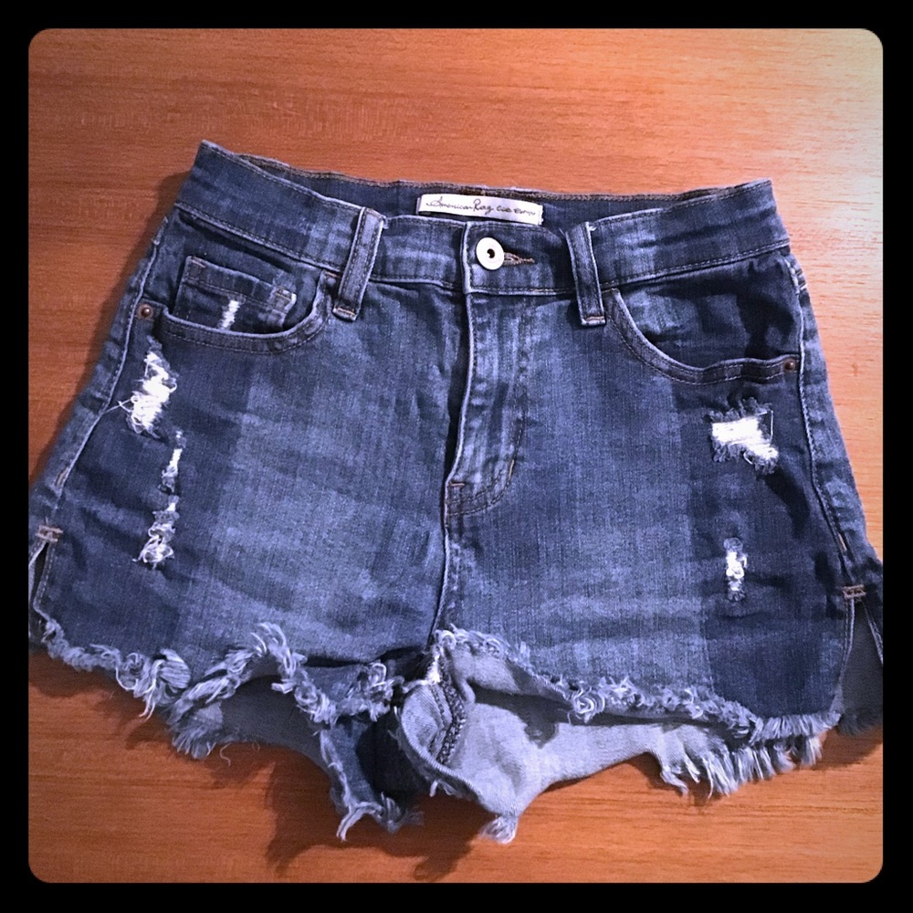 American rag high waisted jean shorts